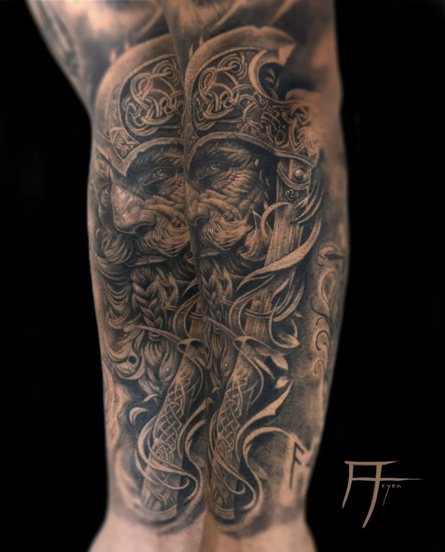 Aryen Tattoo Studio Cyprus – Realistic Black & Grey Tattoo Art
